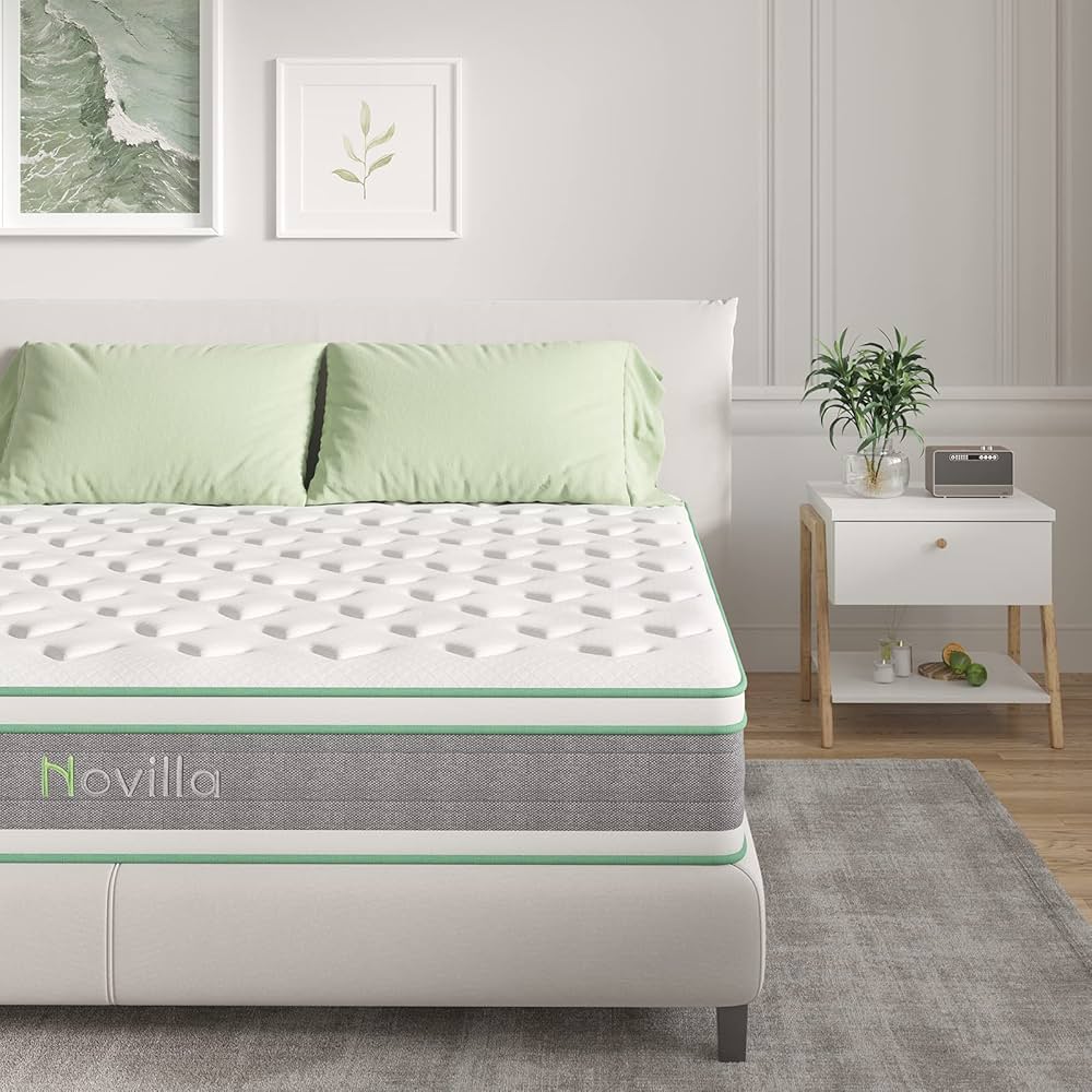 かめミノー Amazon.com: Novilla King Mattress 12 Inch Hybrid Mattress in